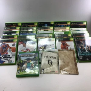 Custodia gioco Microsoft Xbox e Xbox 360 originali e la maggior parte dei manuali solo LEGGI - Foto 1 di 13