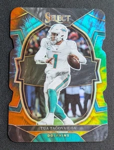 2022 Panini Select Tua Tagovailoa #94 Tie Dye Prizm Die Cut /25 Miami Dolphins  - Bild 1 von 2