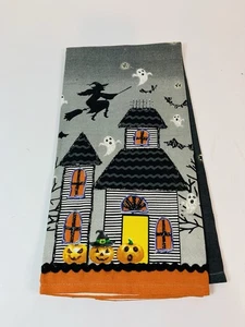 Halloween Embellished Dish Towel Rachel Zoe One Decorative Towel - Picture 1 of 5