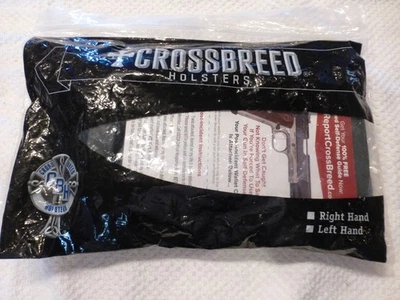 Funda Crossbreed RH OWB negra para S&W Shield M2.0 con rastro carmesí.  ¡NUEVO!! Foto 1 de 3