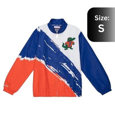 Cortavientos Mitchell & Ness blanco Florida Gators pincel cremallera completa para hombre Foto 1 de 4