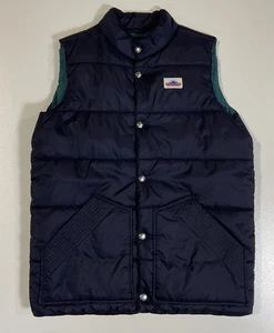 Vintage Penfield Puffer Vest Sz S Blue Snap Quilted Outdoor Nature 80s 90s - Picture 1 of 8