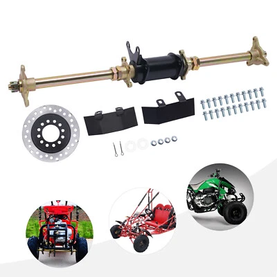 Rear Axle Complete Kit 710mm 28" For 150cc 110 ATV Go Kart Quad Buggy Gold Black - Image 1 of 4