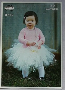 Heirloom  Baby's Jacket in 4ply Knitting Pattern  Leaflet 367 - Picture 1 of 1