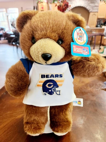 1993 Chicago Bears Stuffed bear with stand NFL Cover