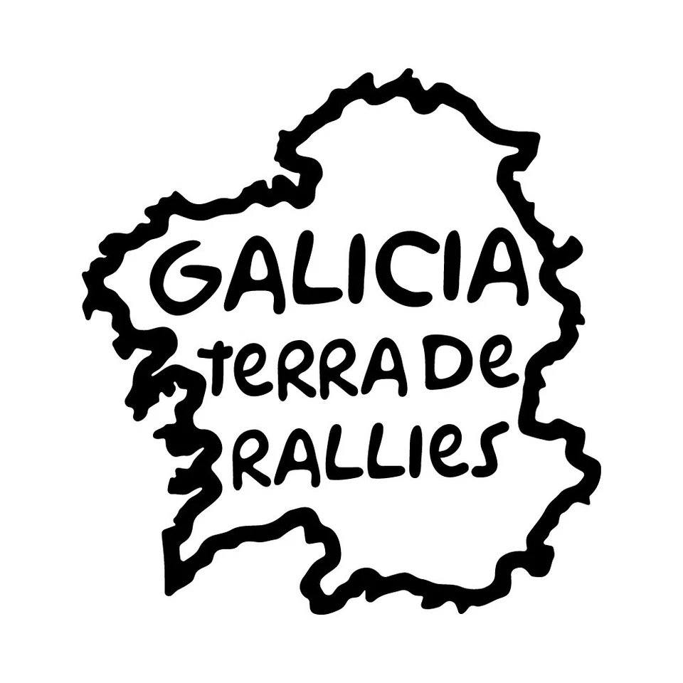 PEGATINA GALICIA TERRA DE RALLIES vinilo rally coche sticker moto auto decal