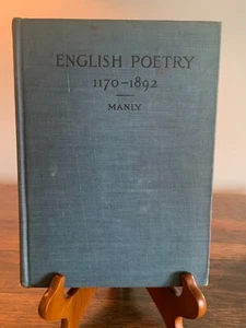 English Poetry (1170-1892) by John M Manly 1907 - Foto 1 di 12