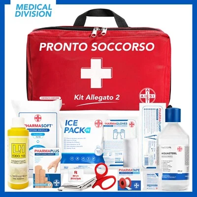 Cassetta Medica di pronto soccorso (Borsa) con ALLEGATO 2 per aziende meno 3 dip - Immagine 1 di 4