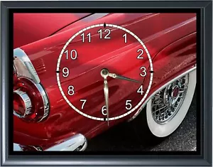1955 Ford Thunderbird Desk or Wall Plaque Clock 7"x 9" with Photo Realistic71458 - Picture 1 of 2