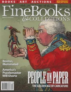 Fine Books and Collections Magazine Autumn 2016 Caricature Puzzle Books Gifts - Picture 1 of 1
