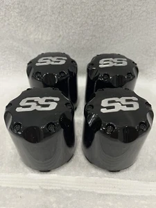 Tapa central de rueda, carro de golf ITP SS rueda 8, 10, 12” empuje con estilo, juego de 4 negros - Imagen 1 de 7