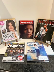 5 Michael Jackson Commemorative 15th Anniversary 2009 Magazine Lot GREAT PHOTOS - Picture 1 of 10
