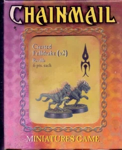 AD&D CHAINMAIL BLISTER 88708 CRESTED FELLDRAKE 2 FIGUREN METALL - Bild 1 von 1