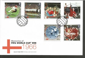 ISLE OF MAN 2006 FOOTBALL WORLD CUP SET UNADDRESSED FIRST DAY COVER - Picture 1 of 1