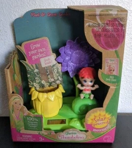 Barbie Thumbelina Plant and Grow Garden Solar Powered Flower Mattel 2008 New - Picture 1 of 8