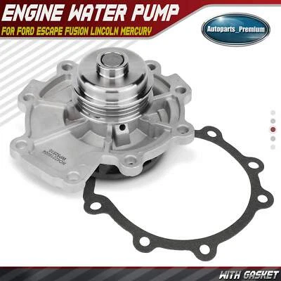 New Water Pump with Gasket for Ford Escape 2006-2008 3.0L Lincoln Zephyr Mazda 6 - Image 1 of 4