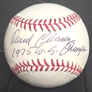 Darrel Chaney autographed Baseball inscribed 1975 WS Champs ROMLB AW COA Reds - Picture 1 of 3