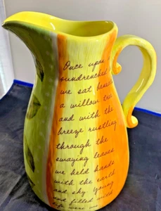 PITCHER FLAVIA WEEDN FAMILY TRUST SILVESTRI 10" X 5.5" - Picture 1 of 12
