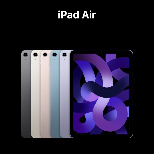 iPad Air 5 10.9 WiFi 64 GB purpura