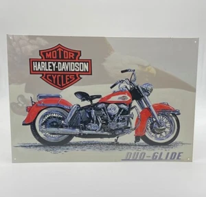 Blechschild 43 X 30 cm Harley Davidson Motorcycles „DUO-GILDE“, selten, G15 - Picture 1 of 1