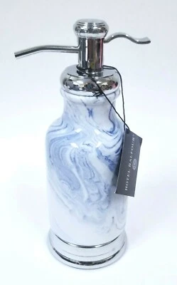NUEVO HOTEL BALFOUR CROMO PLATA, DISEÑO MÁRMOL AZUL CHINA DISPENSADOR DE JABÓN + BOMBA Foto 1 de 4