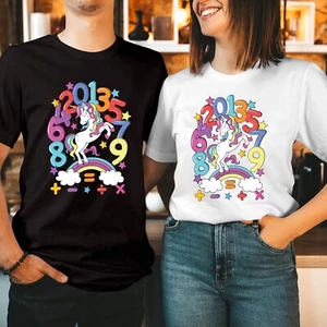 T-Shirts (125) Number Day Maths Day Kids Boys Girls School Unicorn Day Shirt - Picture 1 of 1