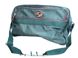 Vintage American Tourister Green Carry On Luggage Bag Duffle Shoulder Strap - Picture 1 of 11