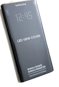 Funda Carcasa Oficial Original Samsung Galaxy Note 10, Note 10-5G Vista LED Negra - Imagen 1 de 2