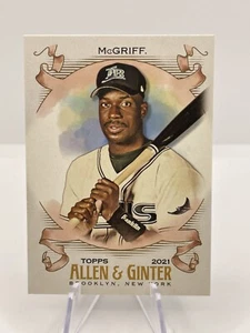2021 Topps Allen & Ginter Base SP #319 Fred McGriff - Tampa Bay Devil Rays - Picture 1 of 2