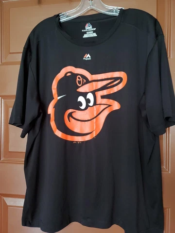 Majestic cool base Baltimore Orioles Mascot logo T-shirt Size XL Cover