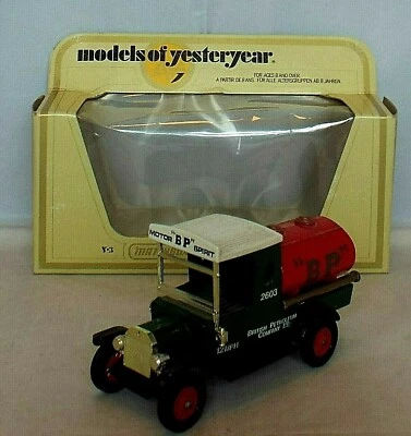 MATCHBOX Models of Yesteryear Y-3 Ford Model T Tanker BP British PetroI ISSUE 4 - Image 1 of 4