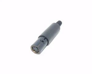 S-VHS Mini DIN 4 Pin Female In line Plug Solder Connector S-Video - Picture 1 of 4