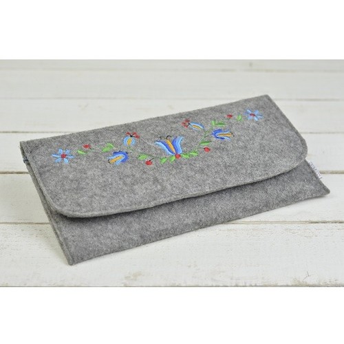 Envelope Handbag Grey / Purse Wallet Hand Made Women Felt Evening | eBay
