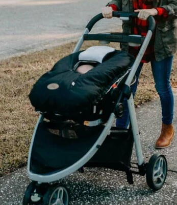 Cozy Cover Infant Car Seat Cover (BLACK)~ship free - Image 1 of 3