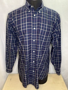 Vintage Brooks Brothers Shirt XL Blue Plaid Oxford Regent The Original Polo - Imagen 1 de 10