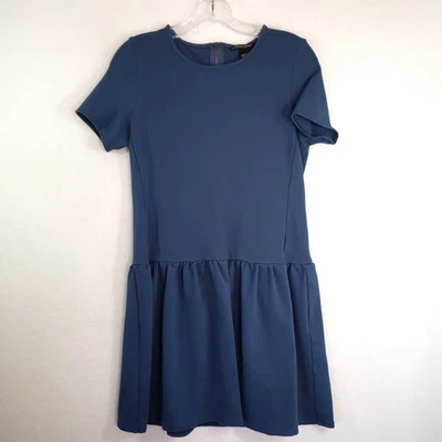 Victoria's Secret Dress Womens Medium Blue Short Sleeve Drop Waist Casual Comfy - Image 1 of 4