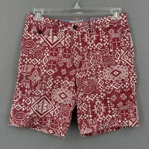 Surf Pendleton Reyn Spooner Shorts Surf Swim Trunks Mens 32 Red Paisley Tribal - Picture 1 of 12