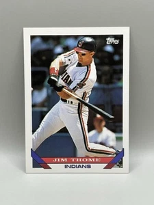 Jim Thome 1993 Topps RC #603 Cleveland Indians casi nuevo envío combinado - Imagen 1 de 4