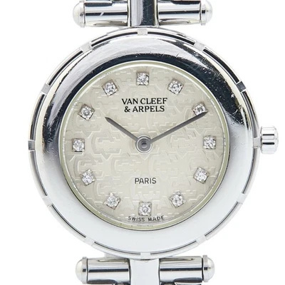 Van Cleef & Arpels La Collection Quartz Watch with Silver Dial and Stainless Ste - Image 1 of 4