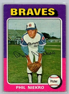 1975 Topps Phil Niekro #130 - Imagen 1 de 2