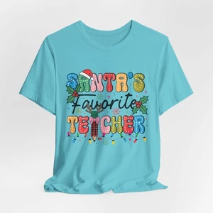 T-shirt natalizia maglietta insegnante preferita di Babbo Natale, abbigliamento natalizio, 1 x 2 x 3 x 4 x 5 x - Foto 1 di 124