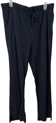 Pantalones de pijama para mujer Sonoma Goods For Life algodón modal dobladillo abierto azul marino grandes nuevos sin etiquetas Foto 1 de 3
