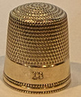 Vintage Simons Brothers Company  Thimble size 13 Yellow Gold 14K
