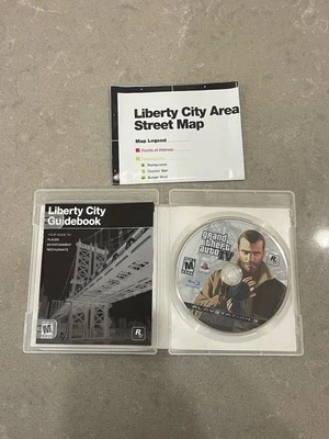 Grand Theft Auto IV GTA 4 - Playstation 3 PS3 2008 - CIB w Manual & Map - TESTED - Image 1 of 4