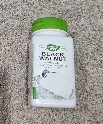 Nature's Way - Cascas de nogueira preta - 100 cápsulas A EMBALAGEM PODE VARIAR Exp. 6/2027 - Imagem 1 de 3