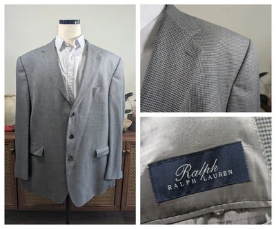 Ralph Ralph Lauren Black Label Men’s 52R Gray BESPOKE Blazer Sport Coat Jacket - Image 1 of 4