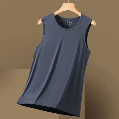 Ultra-Thin Sports Quick Drying Top Running Fitness T-shirt Ice Silk Men's Vest - Image 1 of 4