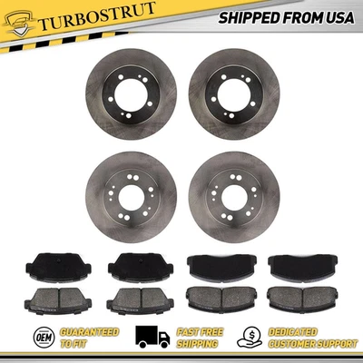 Kit de pastillas de freno delanteras y traseras OE para láser Plymouth 1990 Foto 1 de 4