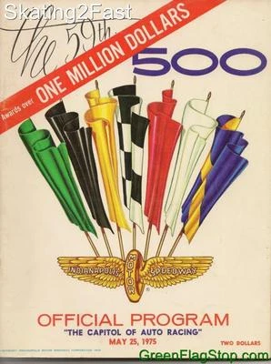 1975 Indianapolis 500 Program Bobby Unser Jorgensen Eagle Eagle / Offy - Image 1 of 4