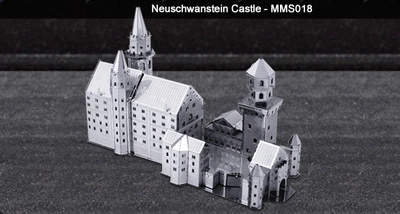 Metal Earth Neuschwanstein Castle 3D Metal  Model + Tweezer  010183 - Image 1 of 4